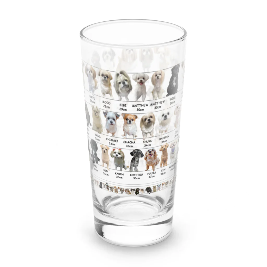 かえるのミックス犬身体測定 Long Sized Water Glass :left