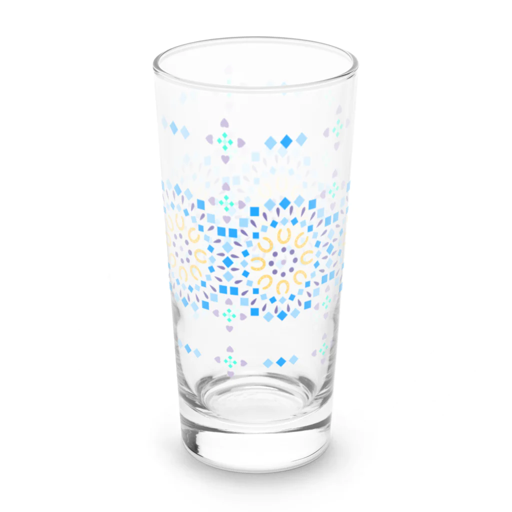 モノツクルヒト　Fuku～ふく～のモロッカン風蹄鉄模様 Long Sized Water Glass :left