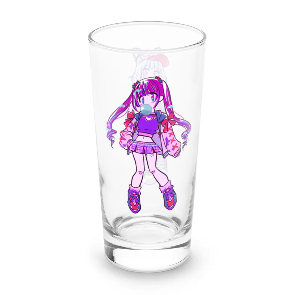 モナ子のゆめかわねこねこストリート Long Sized Water Glass :left