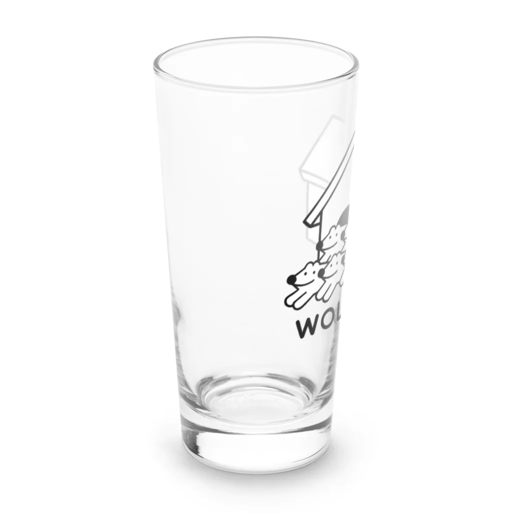 ウルフくんのハウス子ウルフくんズ Long Sized Water Glass :left