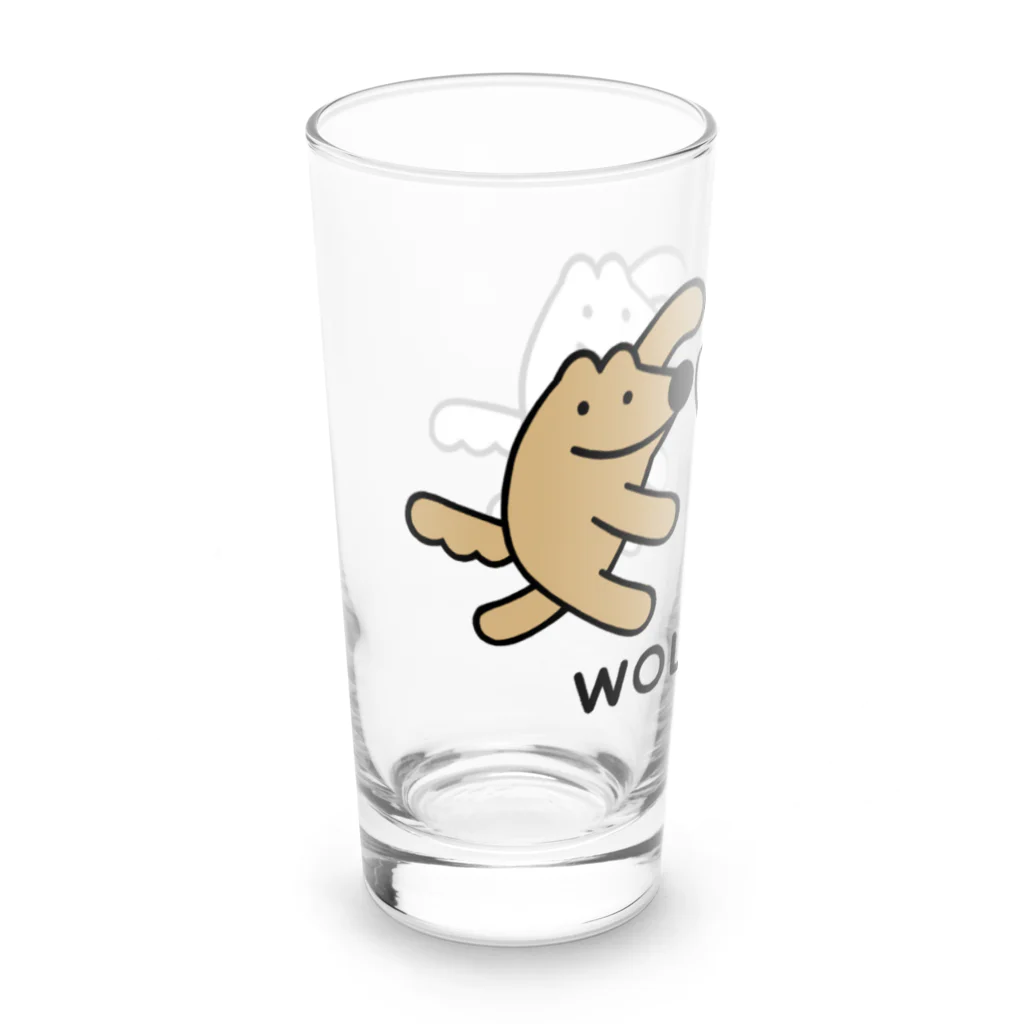 ウルフくんのウルフくんの輪 Long Sized Water Glass :left