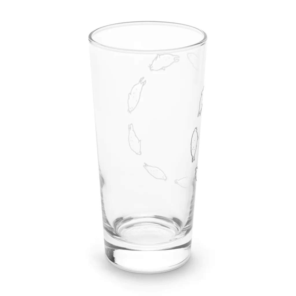 ぴすぴすのすいすいアザラシ Long Sized Water Glass :left