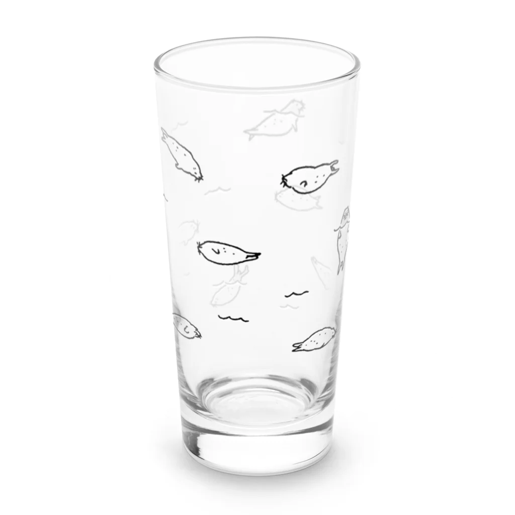 ぴすぴすのぷかぷかアザラシ Long Sized Water Glass :left