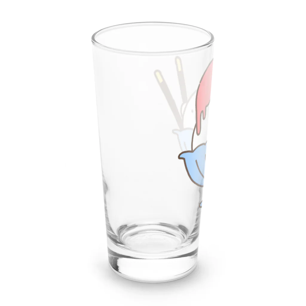 春うららのひんやり白くまアイス Long Sized Water Glass :left