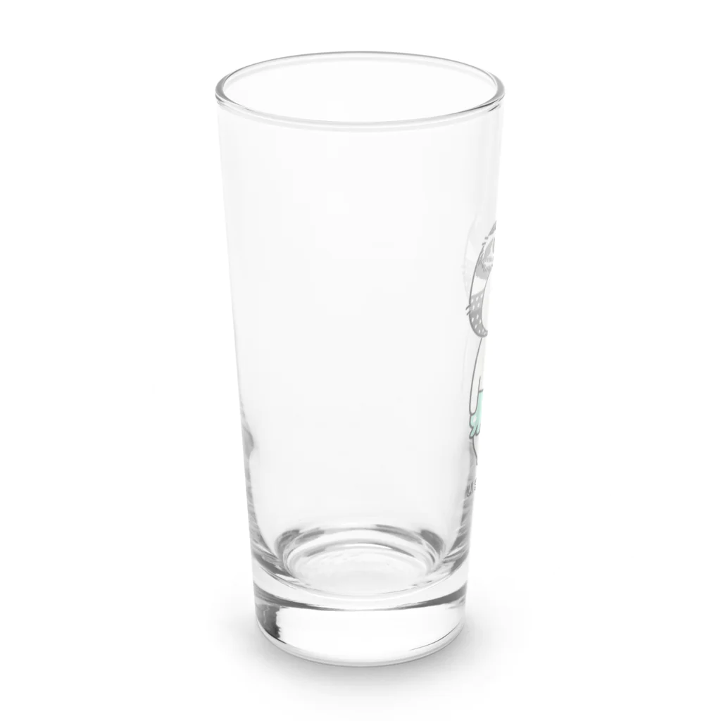 Miiiさんのふくろうウッサ氏【ミント】 Long Sized Water Glass :left