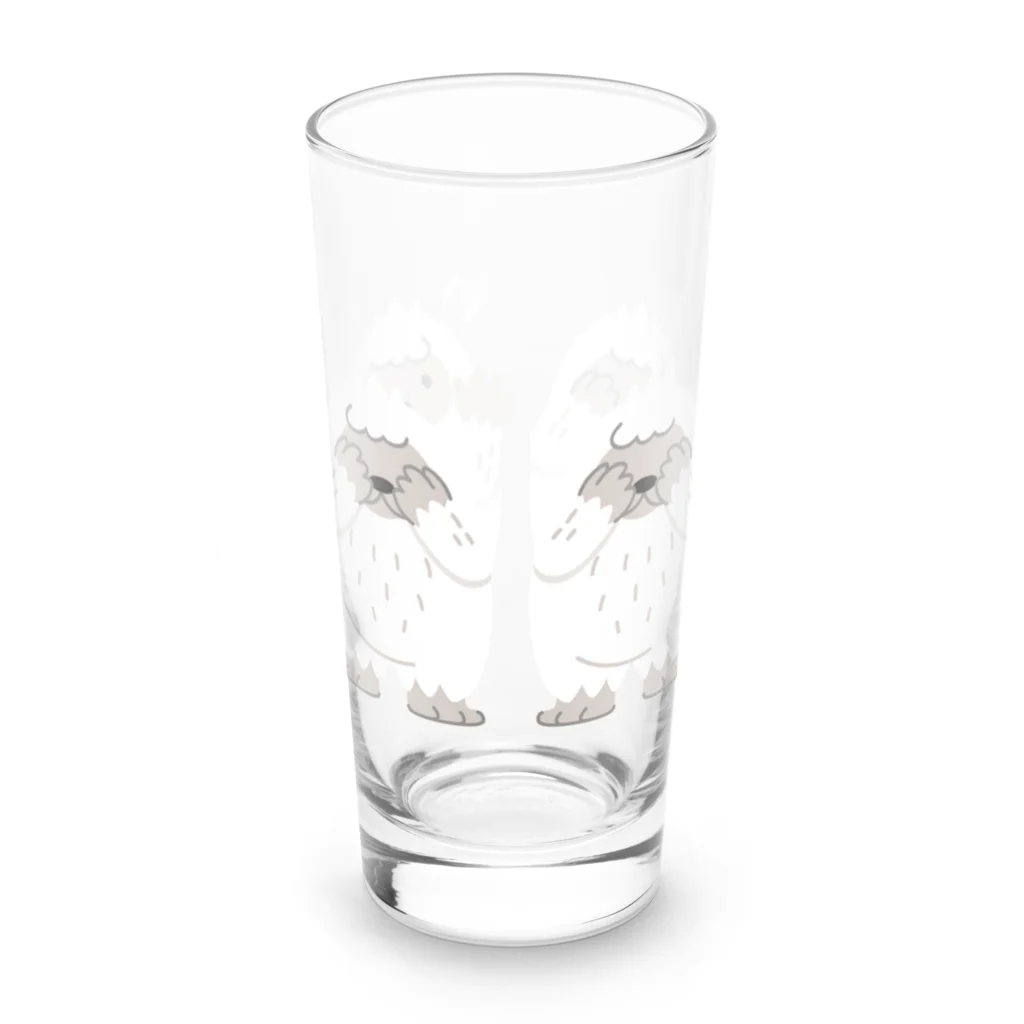 イラスト MONYAAT のいないいないいないばぁ Long Sized Water Glass :left