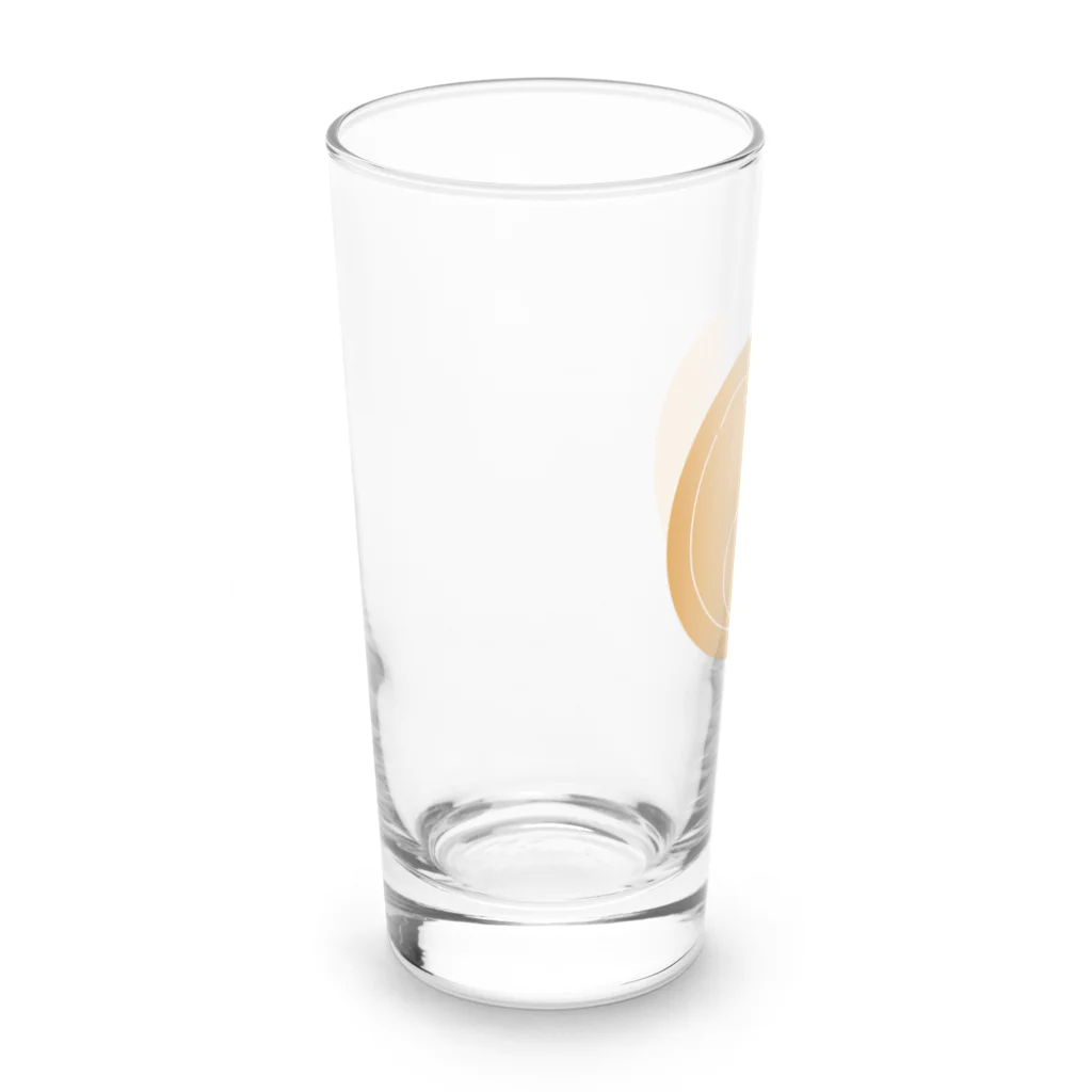 レイにーの仰向けシンプル白猫 Long Sized Water Glass :left