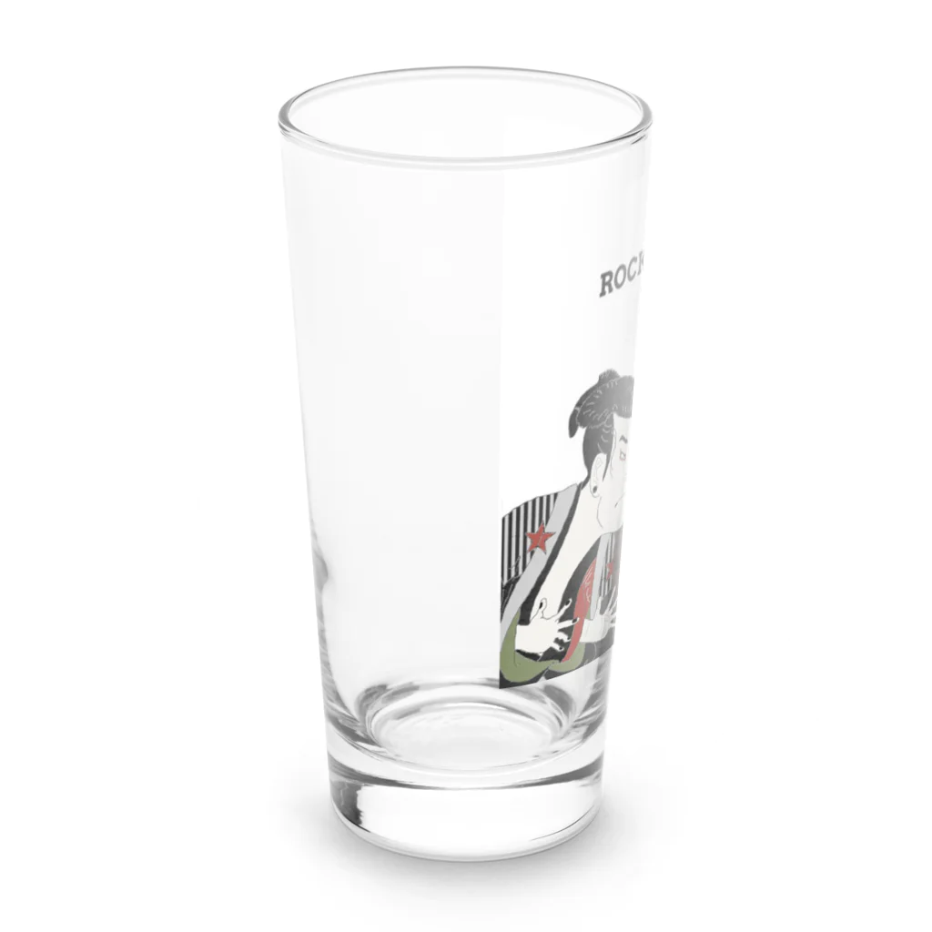 keeeeeep smilingのチョキを習得した猫 Long Sized Water Glass :left