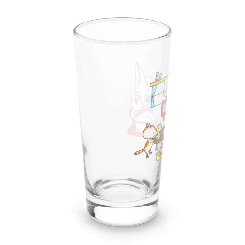 ネコリッチのお茶の間 Long Sized Water Glass :left