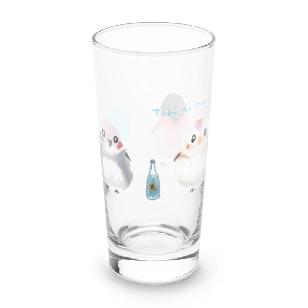 スタジオアイルのトリのほろよいトリオ Long Sized Water Glass :left