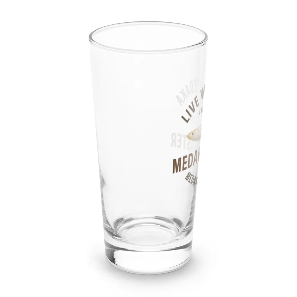 chicodeza by suzuriのメダカ好きのTシャツ Long Sized Water Glass :left