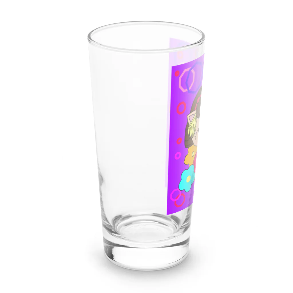 greetenの猫 舞妓さん 和柄 Long Sized Water Glass :left