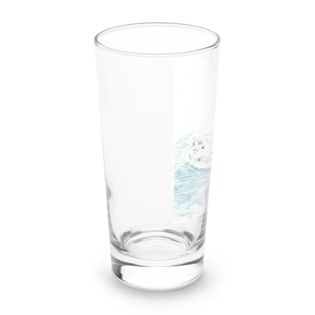 Shinya🐾の『おひさま工房』のいのちが還る場所(square) Long Sized Water Glass :left