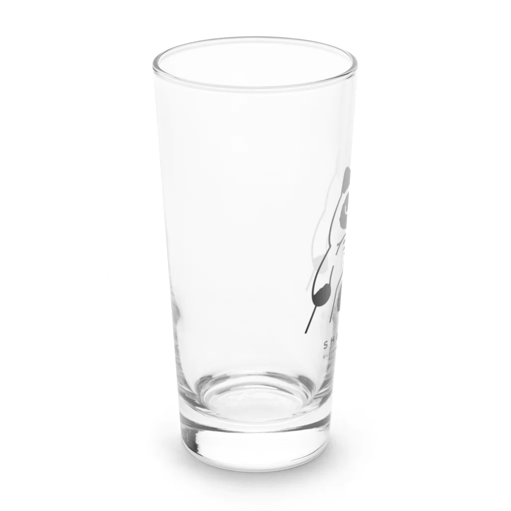 猫のはまちししゃもしらす osakana-sentai-POISSONの抱っこされて不服そうな猫のししゃも Long Sized Water Glass :left