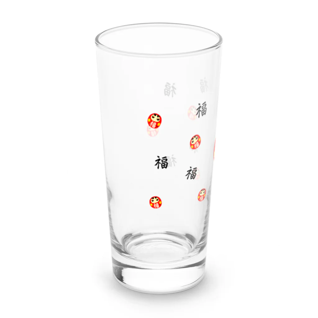 darumasan_coronのだるまさんころん～福グッズ Long Sized Water Glass :left