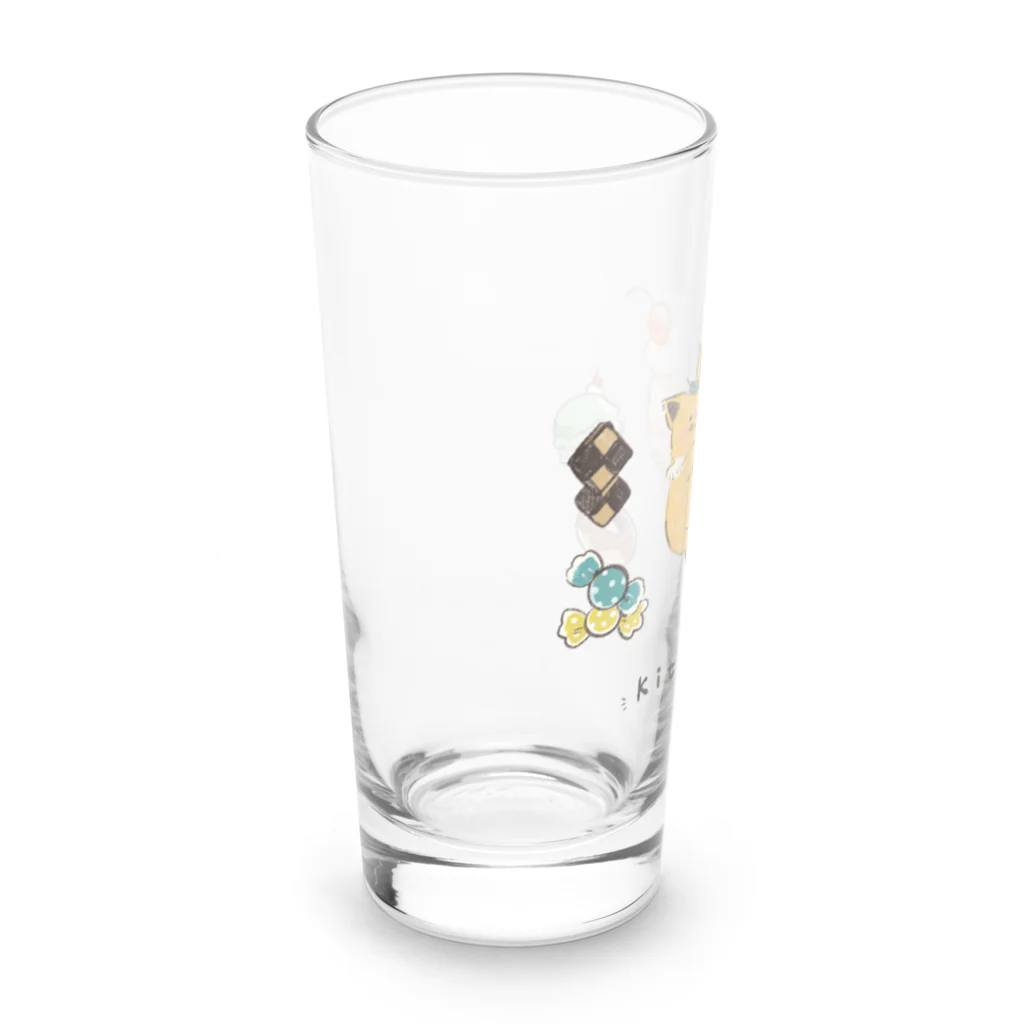 きつねさんのおうちのきつねさん　アイスといっしょ Long Sized Water Glass :left