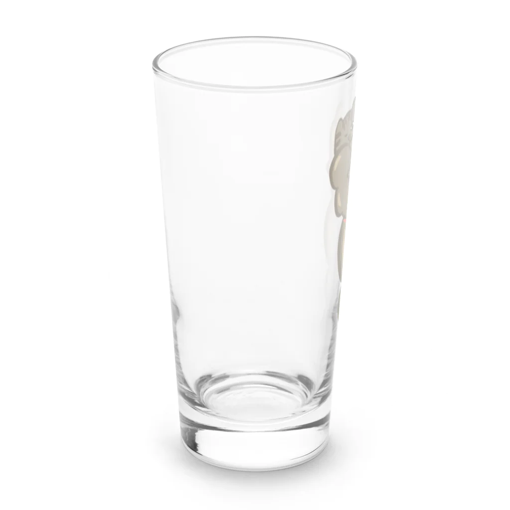 りのりのザウルスのネコマッチョみんなのあこがれ Long Sized Water Glass :left