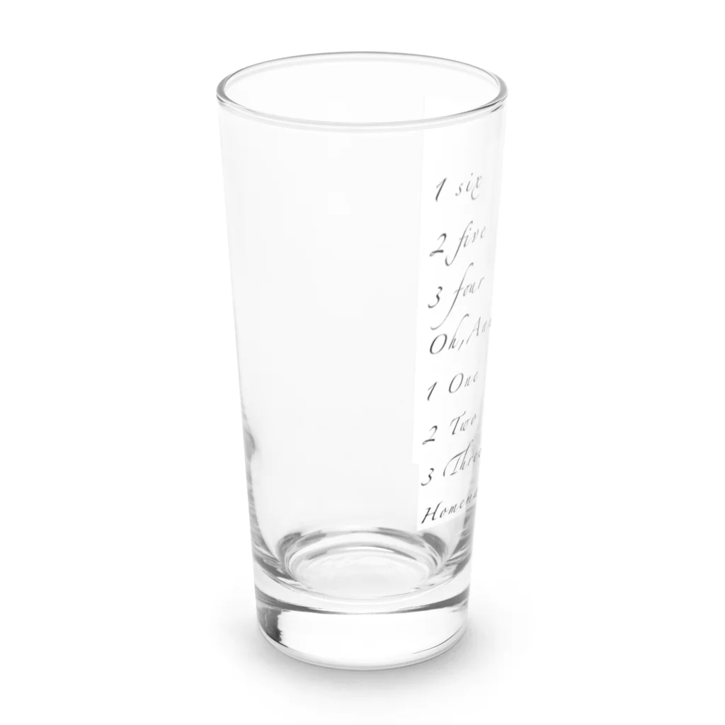 おっくんのふざけた服屋さんのボートレース 英語で表記 Long Sized Water Glass :left