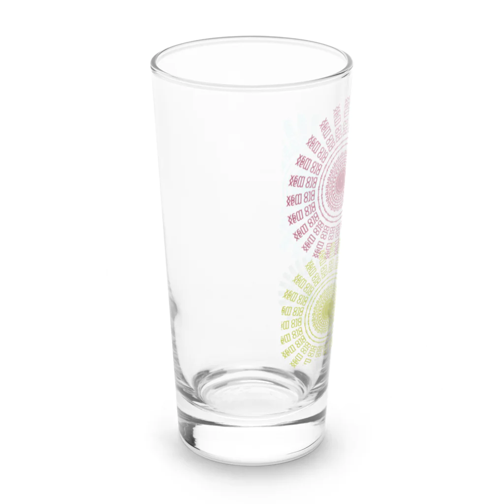 Contemporary　ArtのMandala pattern Long Sized Water Glass :left