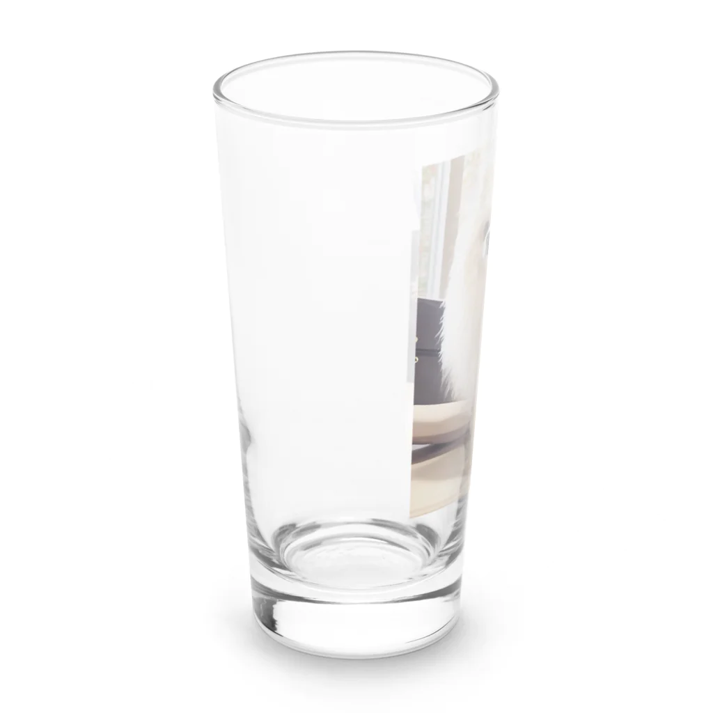 路上とはぼぎゅー🌬のポメラニアン Long Sized Water Glass :left