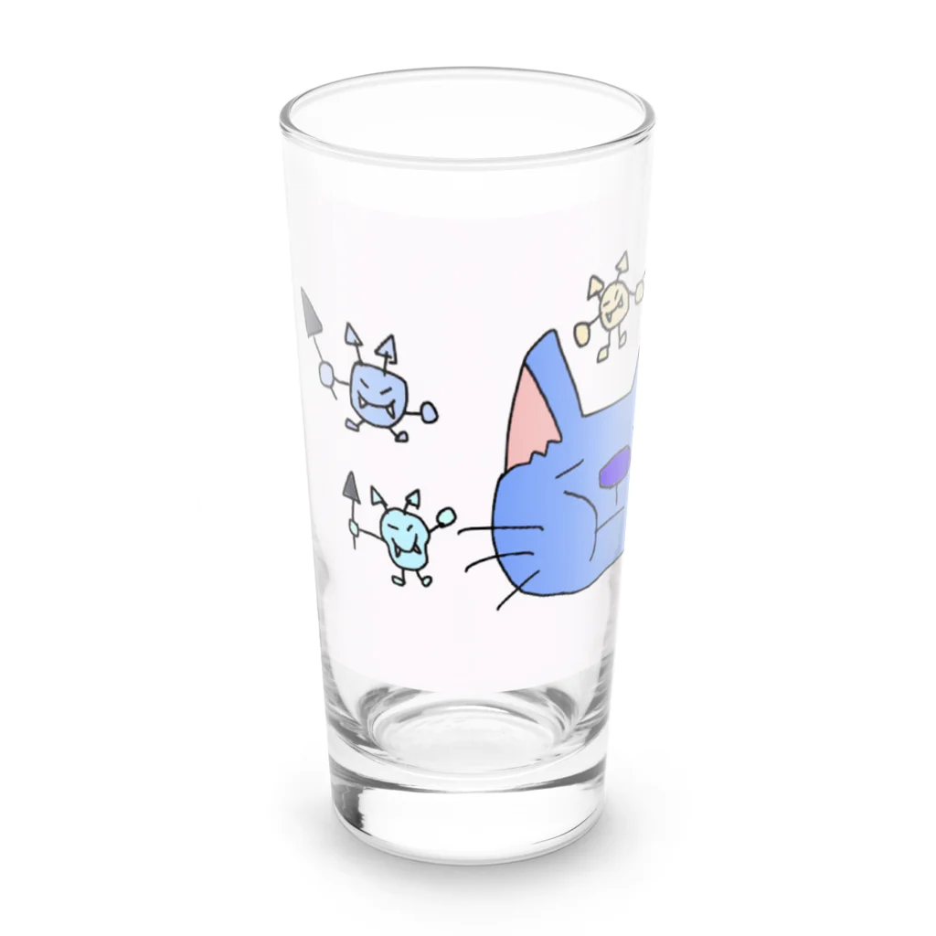 ほっこりの虫歯ニャン2 Long Sized Water Glass :left