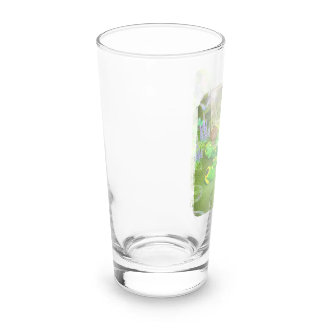 ☆あゆ ころ たろの☆ ハッピーライフのカッパラダイスのお茶タイム Long Sized Water Glass :left