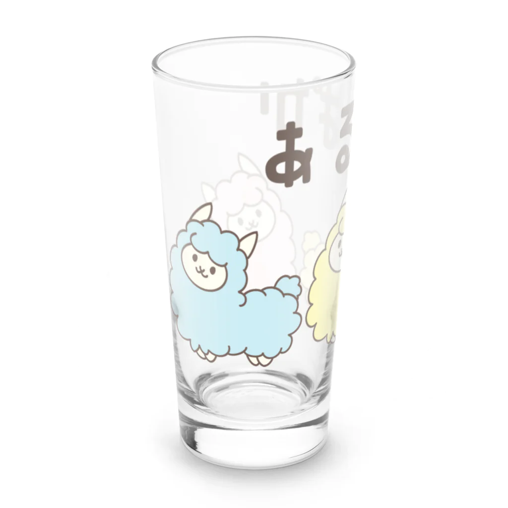 ゆきねこのに店のあるぱか Long Sized Water Glass :left