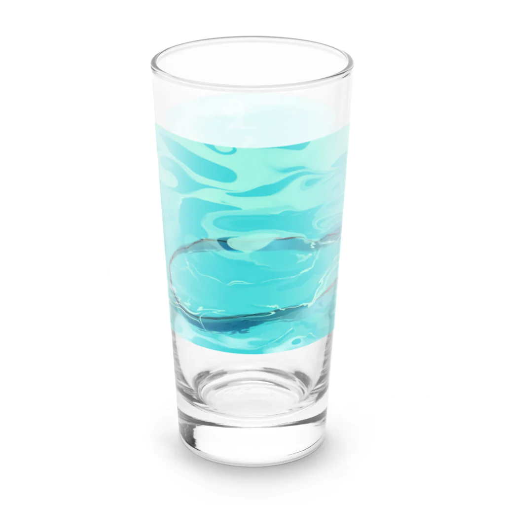 UmiUchiの人魚と少女 Long Sized Water Glass :left