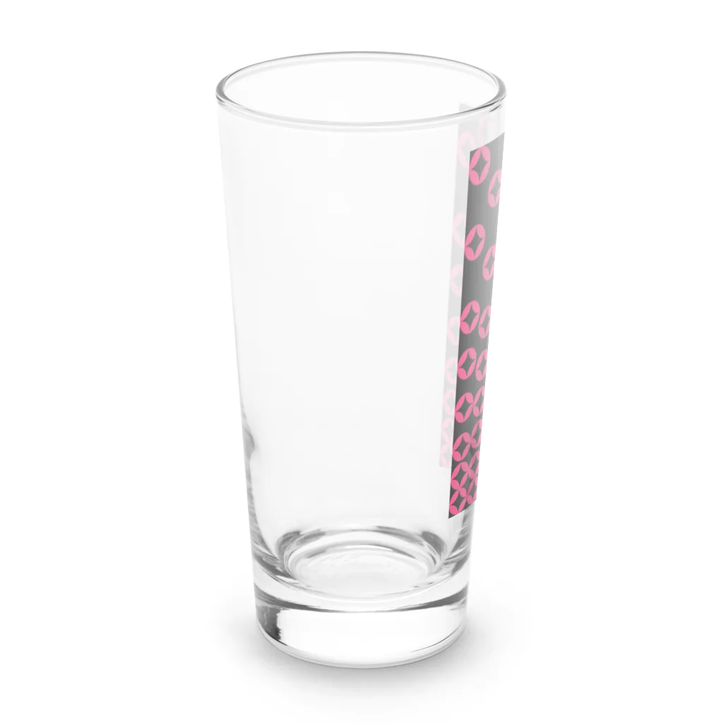 bonnylochの七宝繋ぎ_Pink Long Sized Water Glass :left