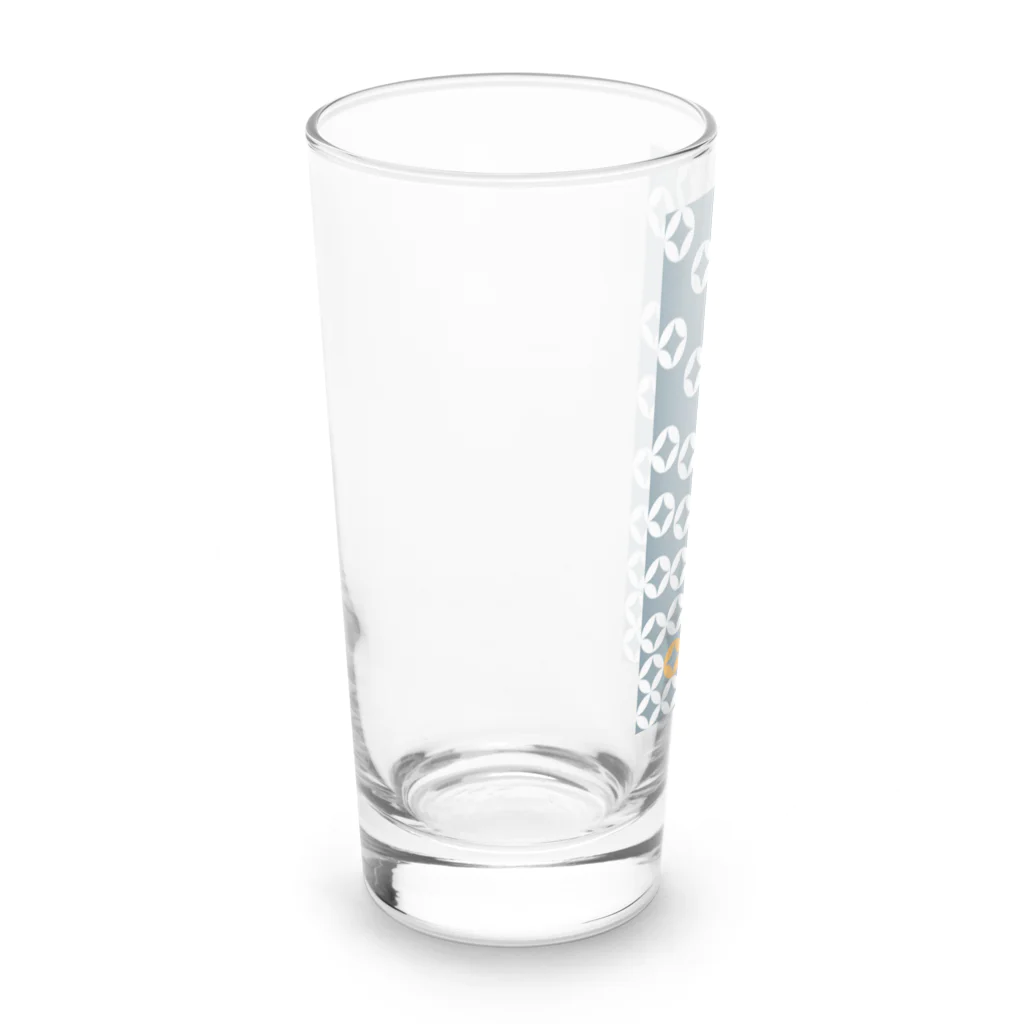 bonnylochの七宝繋ぎWhite_@Orange Long Sized Water Glass :left