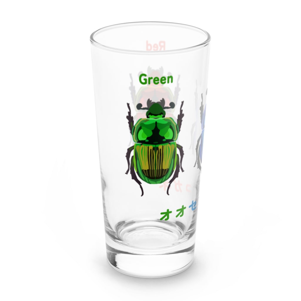 さちこの生き物雑貨のオオセンチコガネ Long Sized Water Glass :left