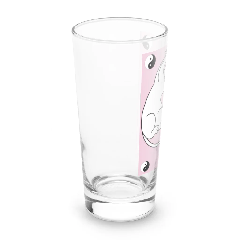 Metime Designs ☆ みぃたいむデザインの陰陽猫 Long Sized Water Glass :left