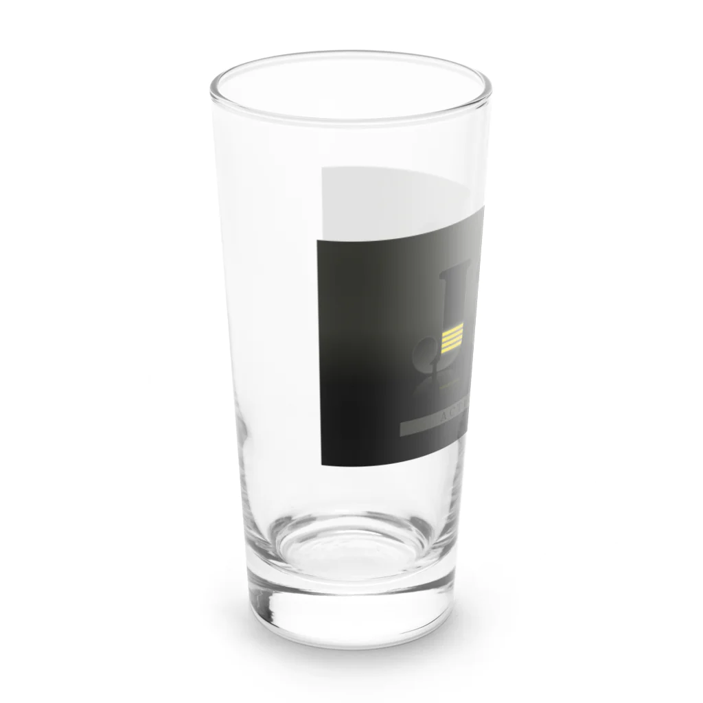 空ぶらちゃんねる公式ストアの【空ぶらストア限定】　ダークJ3Rロゴシリーズ Long Sized Water Glass :left