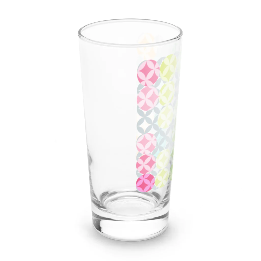 bonnylochの七宝繋ぎ@水玉模様_ライト Long Sized Water Glass :left