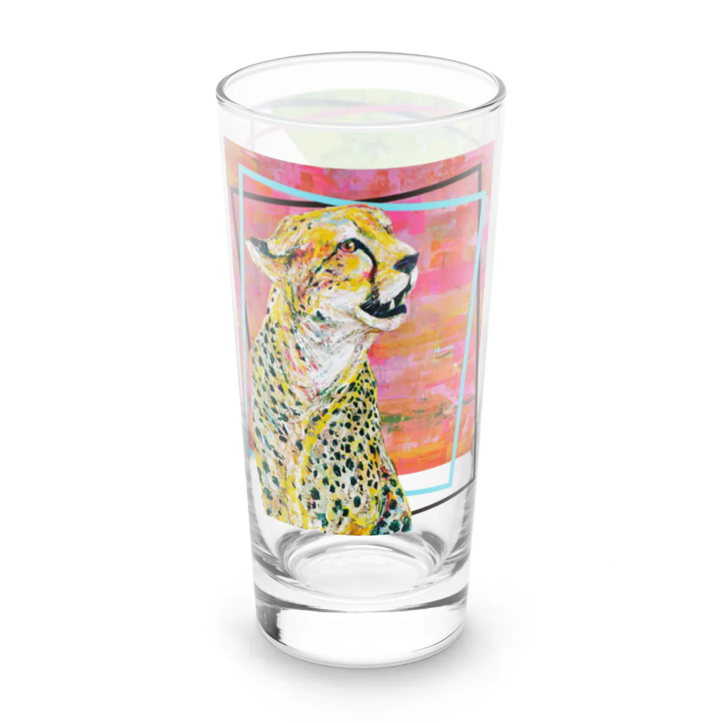 NiJi$uKeのチーター&ユキヒョウ_グラス Long Sized Water Glass :left