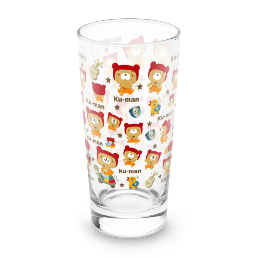 くーまんのお店でふのくーまん ロンググラス（くーまんがいっぱい） Long Sized Water Glass :left