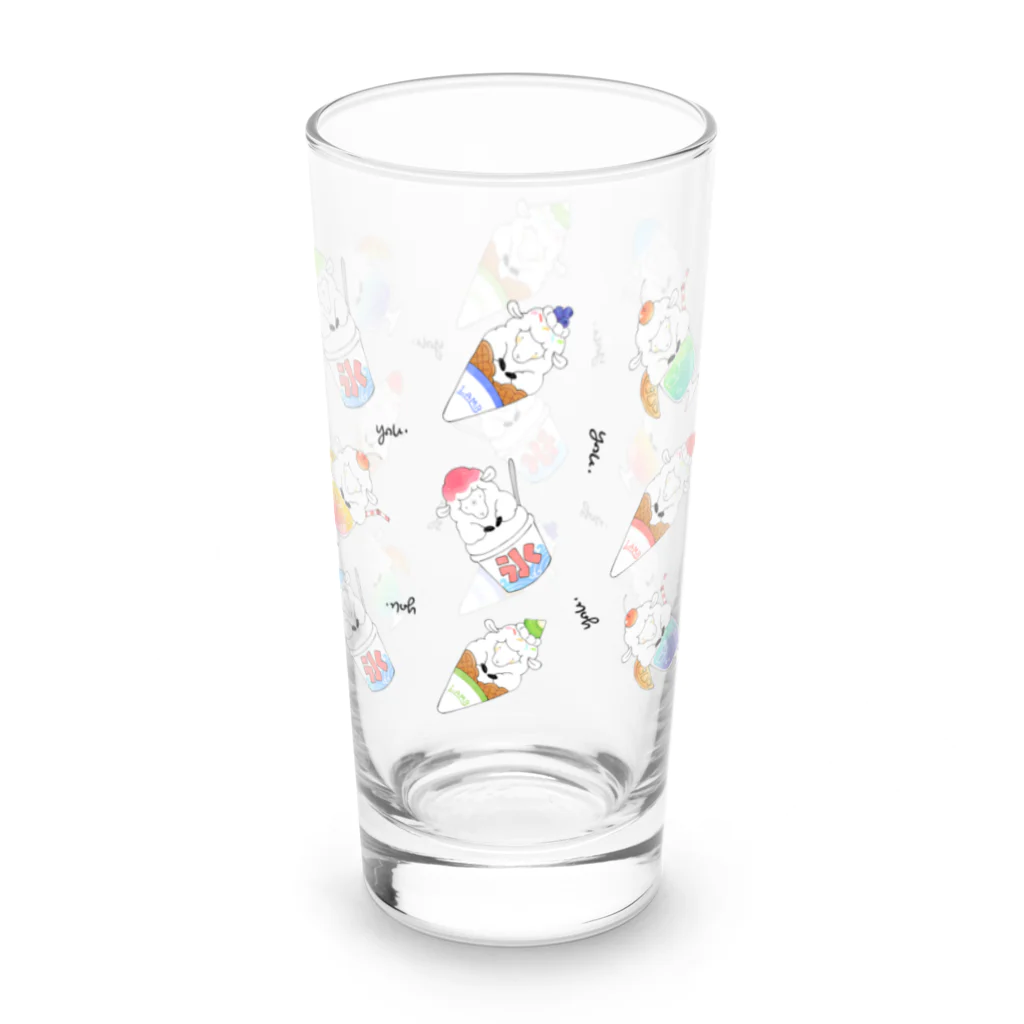 Yohさん家🐑のゆるふわひつじさん/とりぷるすい～つB Long Sized Water Glass :left