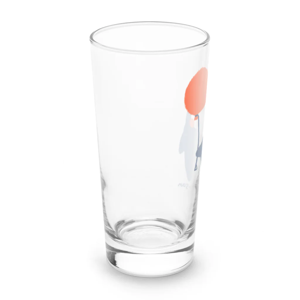 たまひろみShopの風船モッタさん（Tシャツは背面） Long Sized Water Glass :left