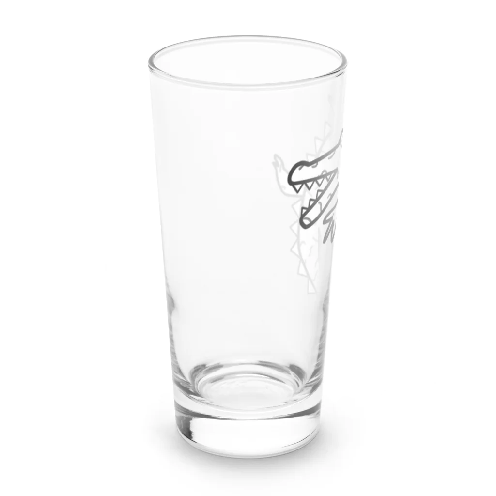 りのりのザウルスのワニッコリ Long Sized Water Glass :left