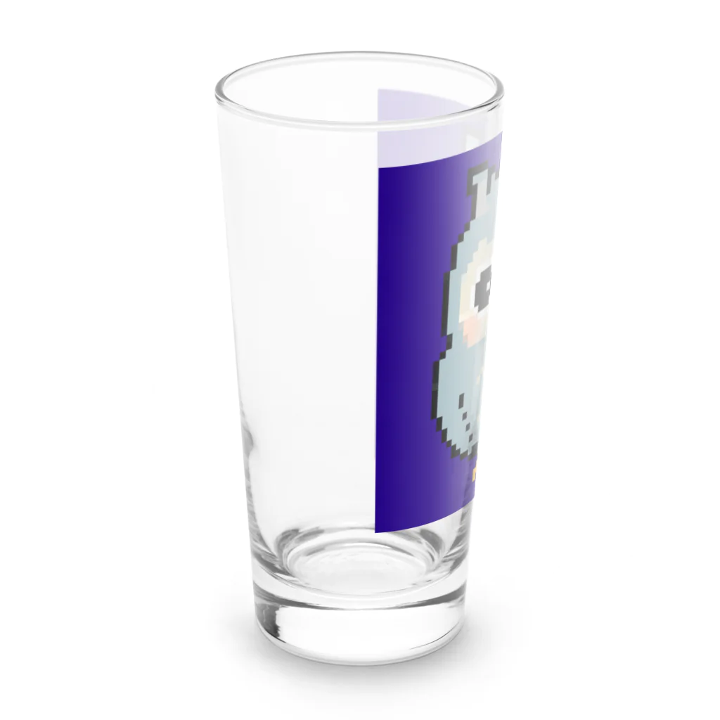 chicodeza by suzuriのフクロウのドット絵 Long Sized Water Glass :left