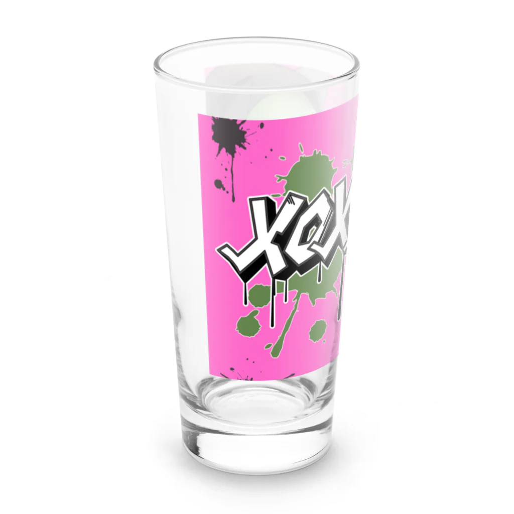 BuddhismのXOXOシリーズ【Hannya】Ver.PINK Long Sized Water Glass :left