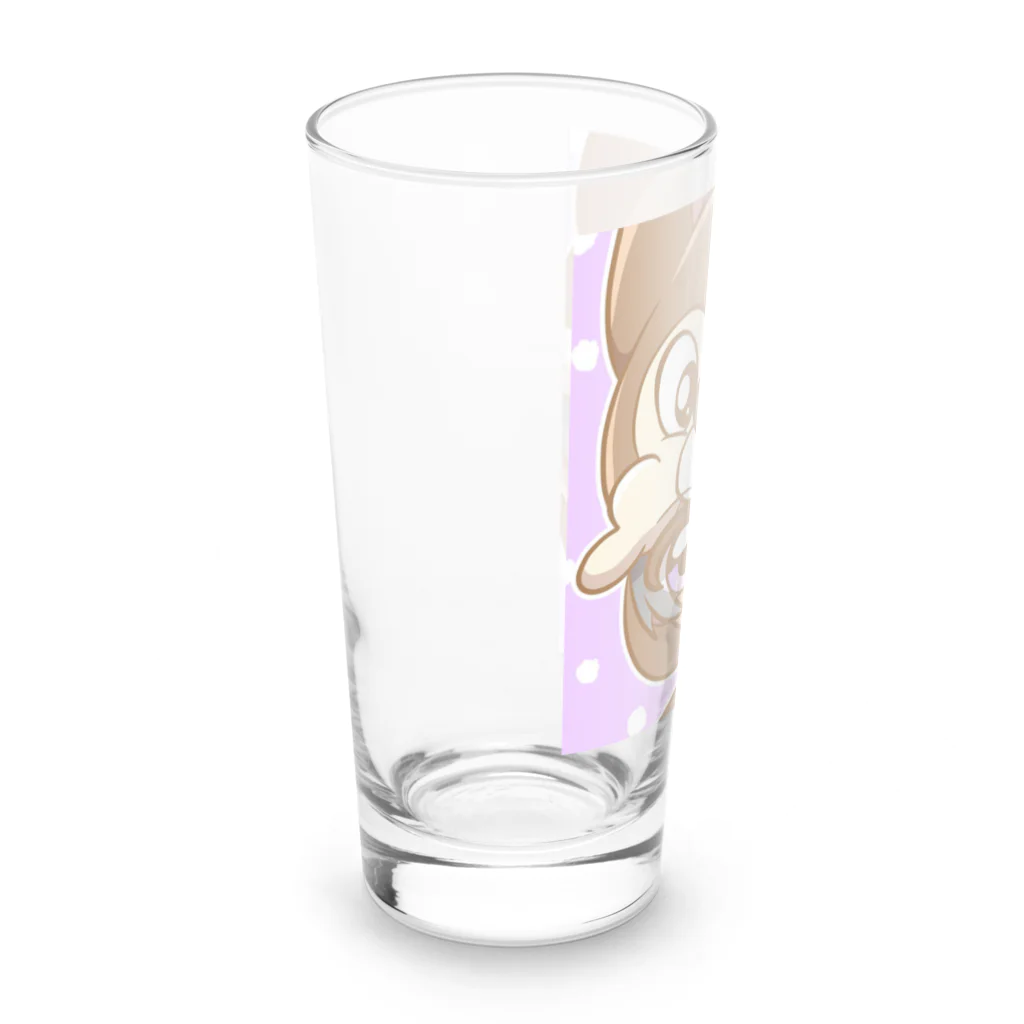 🍇ぱぁ〜ぷぅ〜凛🍇紫好き部🍇(碧紫あおし)のぱぁ~ぷぅ~凛と愉快な仲間たち Long Sized Water Glass :left