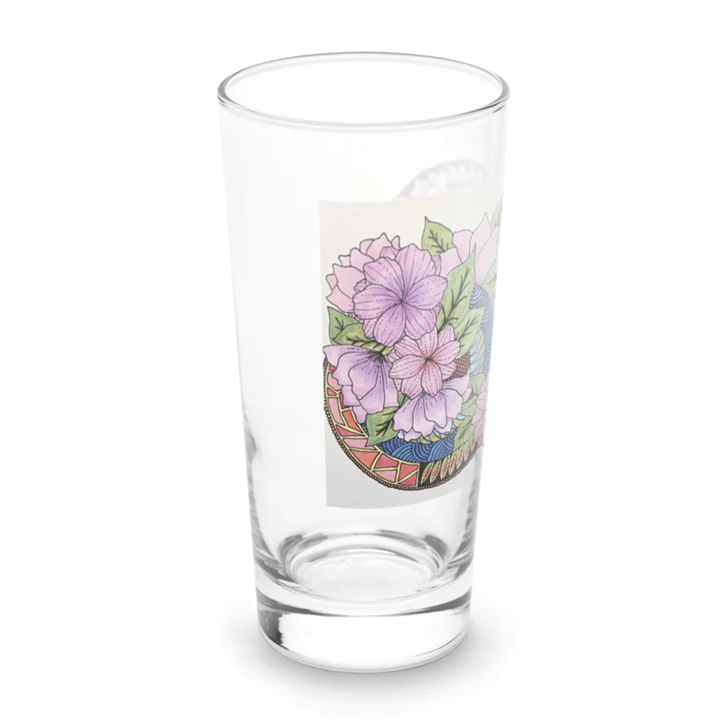 pocopan shopのspiritual flower  Long Sized Water Glass :left