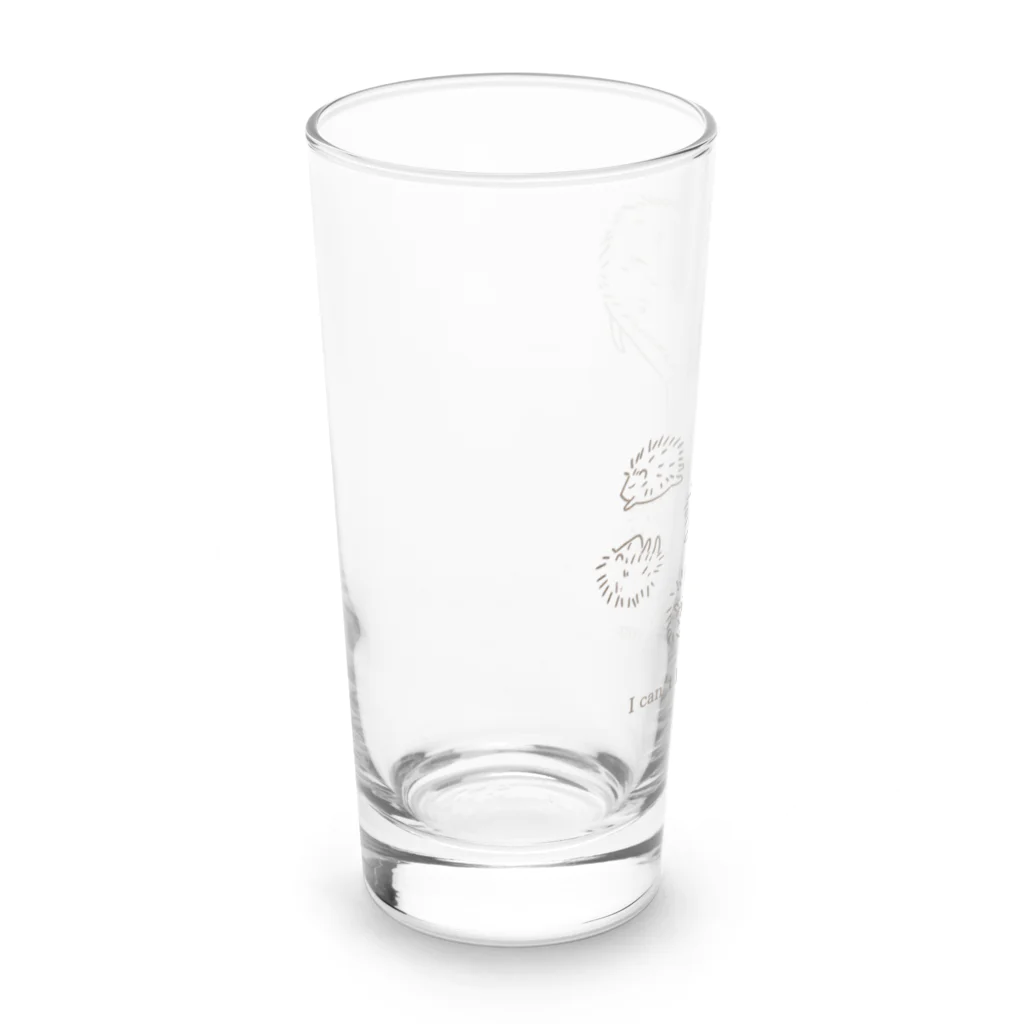 Hanamiのハリネズミの親子 Long Sized Water Glass :left