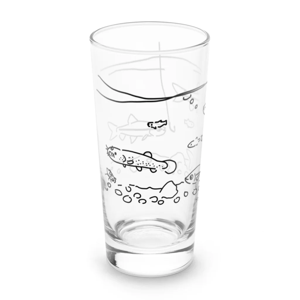 スタジオアイルのモツゴときどきホトケドジョウ Long Sized Water Glass :left