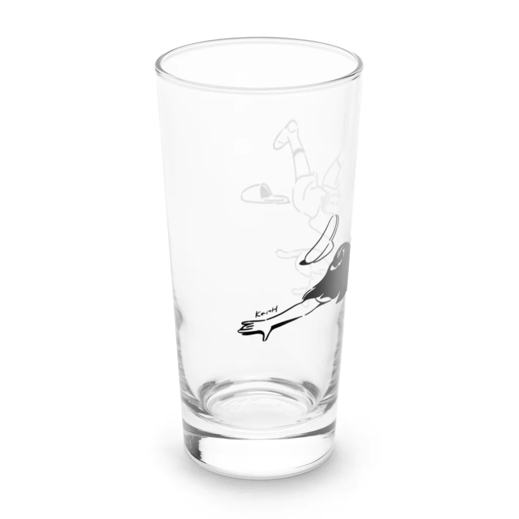 キースの遠泳 Long Sized Water Glass :left