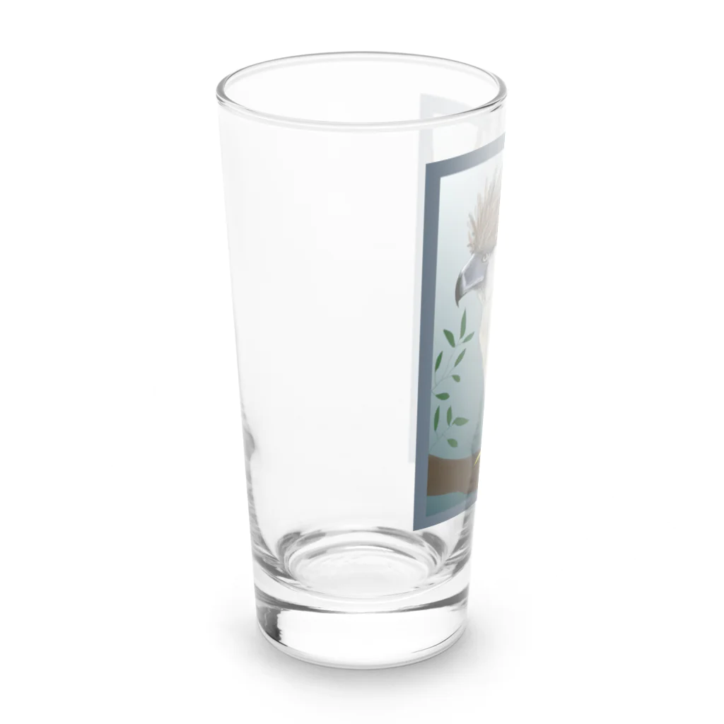 Sea of Grassの遠くを見るフィリピンワシ Long Sized Water Glass :left