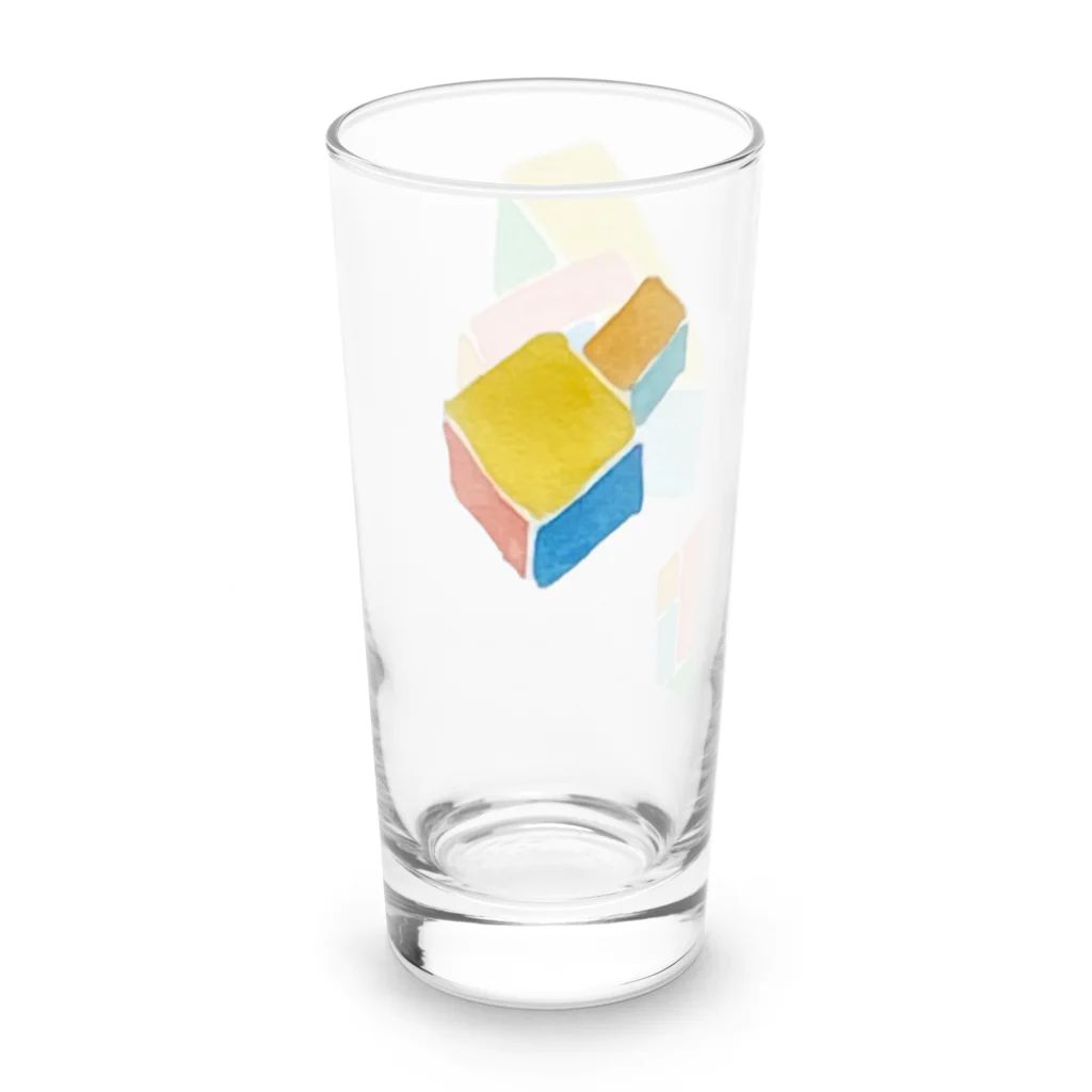 賽目振の積まれたり刺さったりcolorぶろっく Long Sized Water Glass :left