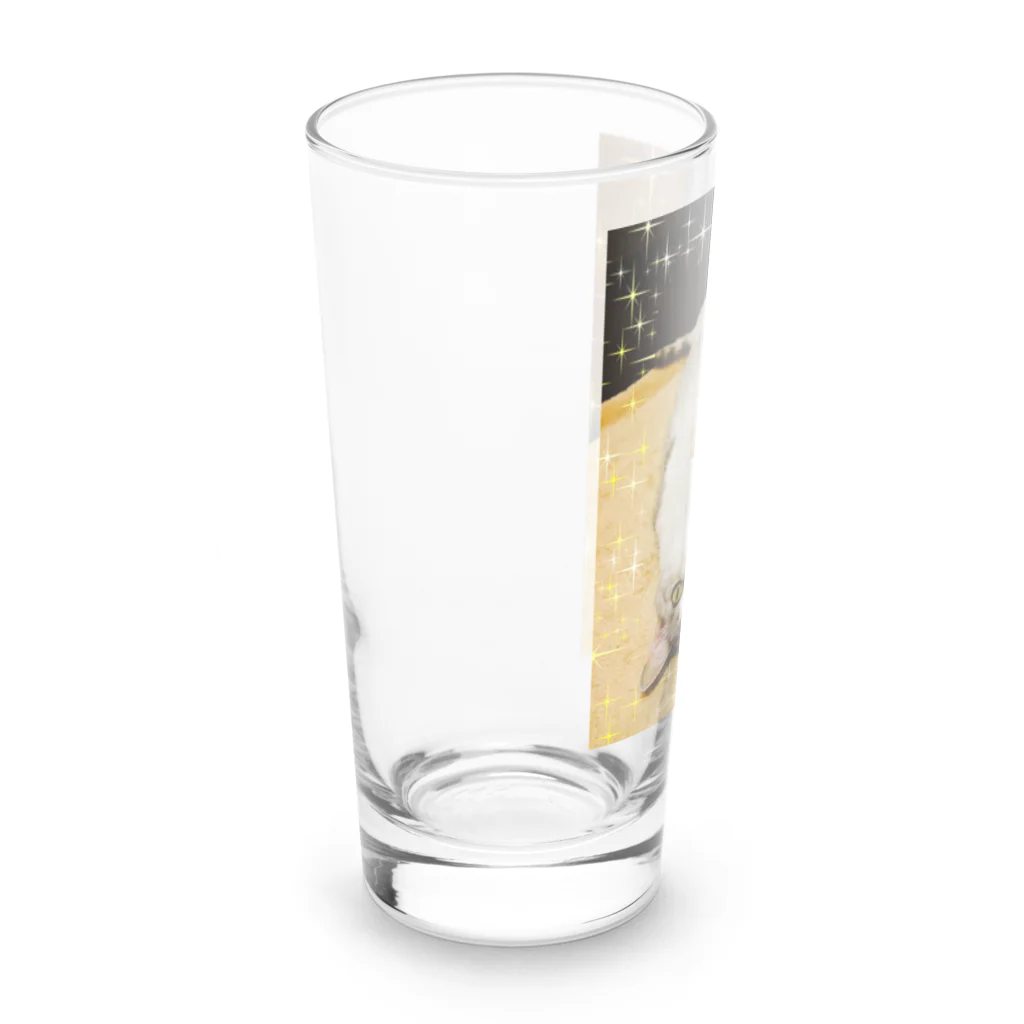 もにゃ猫みゅうのキラキラみゅう Long Sized Water Glass :left