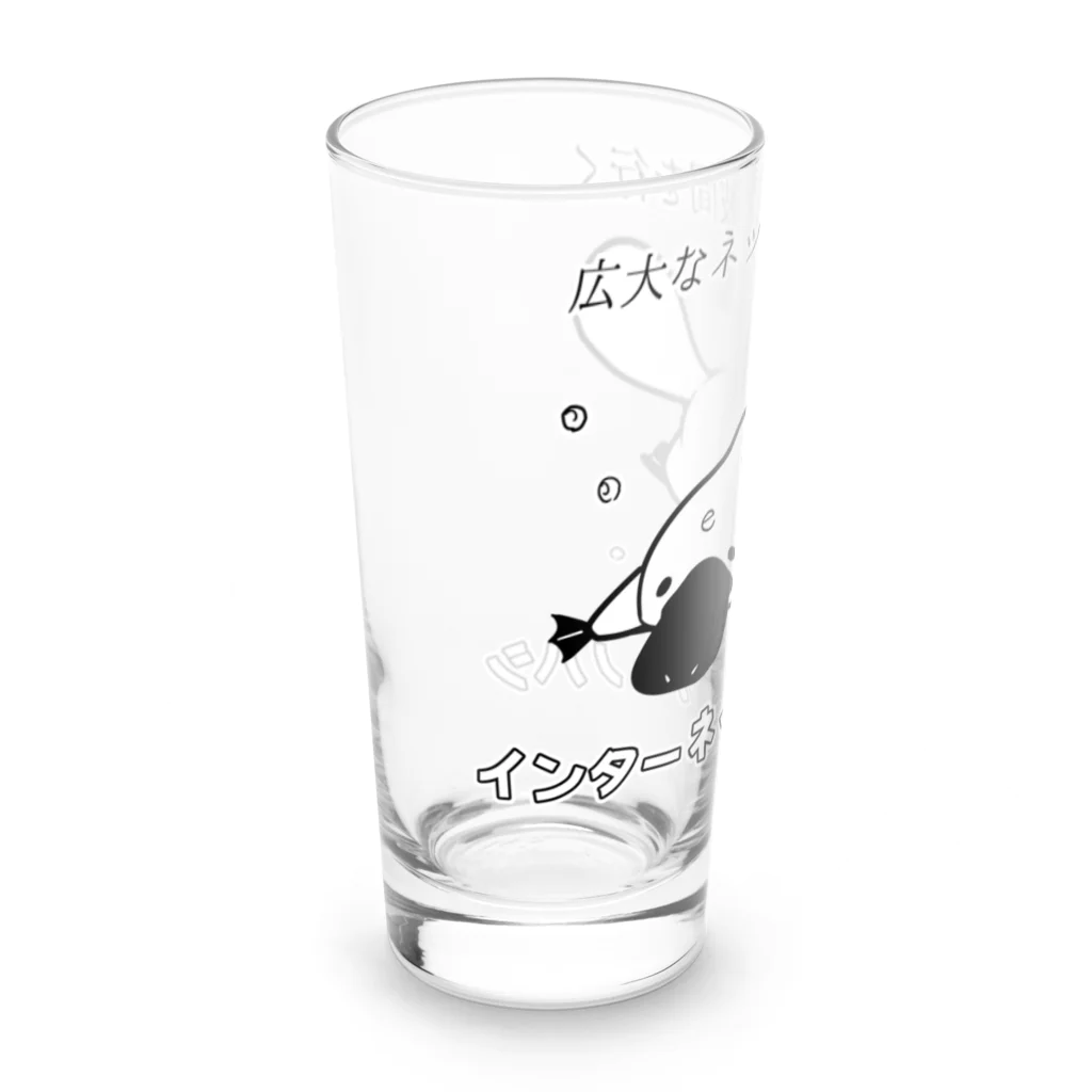 かわいいコーギーのインターネットカモノハシ Long Sized Water Glass :left